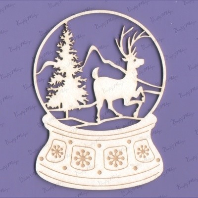 Snow Globe Stag