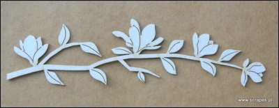 Sm Magnolia Twig Chipboard