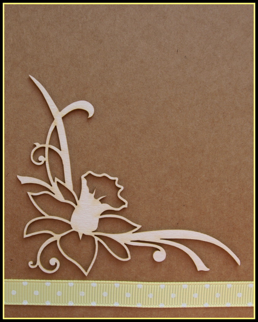 Narcissus Corner Chipboard