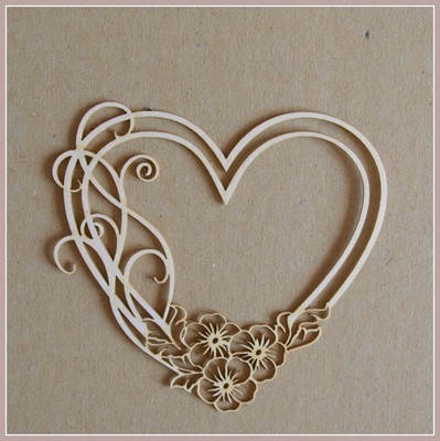 Double Heart With Flowers