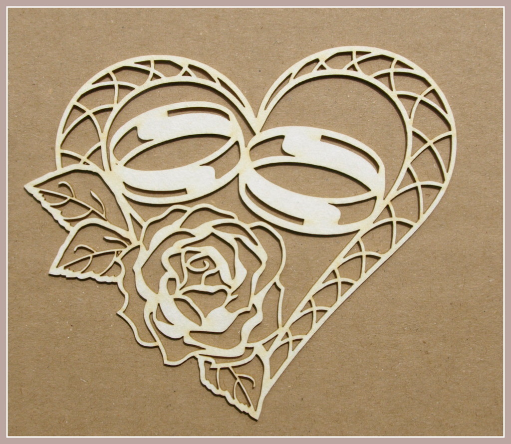 Heart With Wedding Rings Chipboard
View All (2)