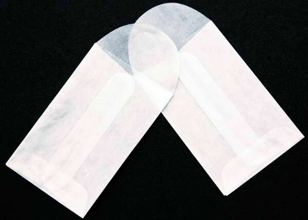 Glassine Envelopes View All (5), Click to Select: GE1 45x70mm (1 3/4"x2 3/4") Glassine Open End Centre Seam Envelopes x 10