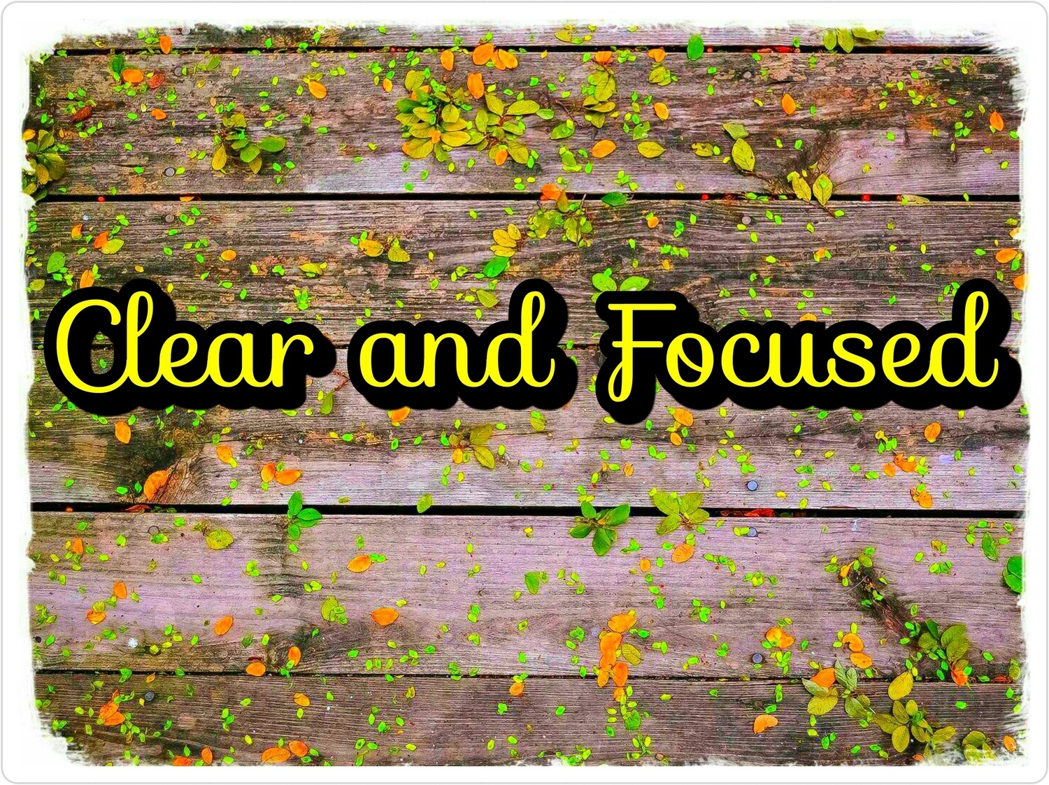 Clear and Focused blend