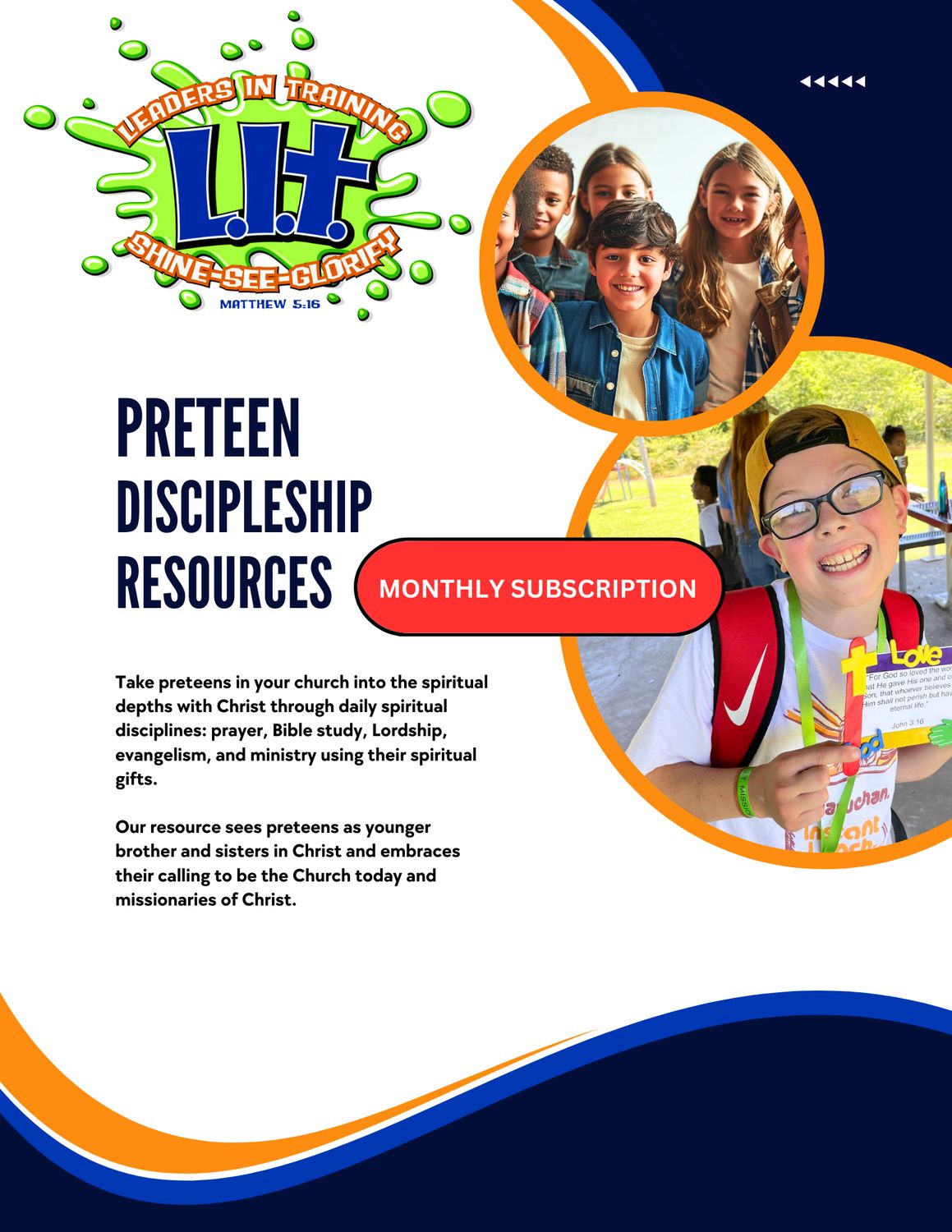 51-99 L.I.T. Monthly Discipleship Resource Subscription