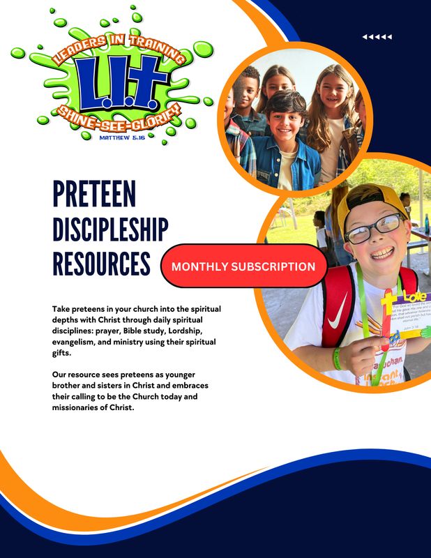 100 &amp; Above L.I.T. Preteen Discipleship Resource Monthly Subscription