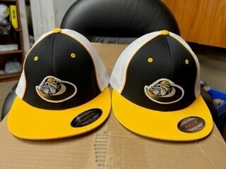 White Black &amp; Gold Cap