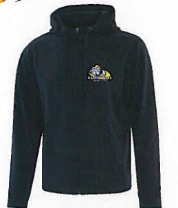 Zip Up Hoodie Black