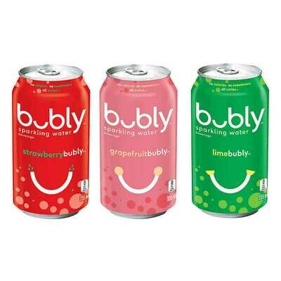 Bubly - Flavored Sparkling Water - 24 Pack Assorted - 24x355mL