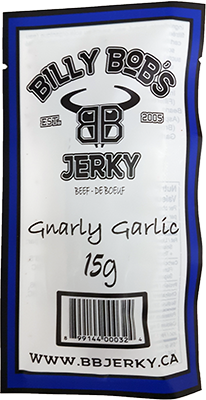 Billy Bob's Jerky Inc. - Beef Jerky - Gnarly Garlic - 12x15g