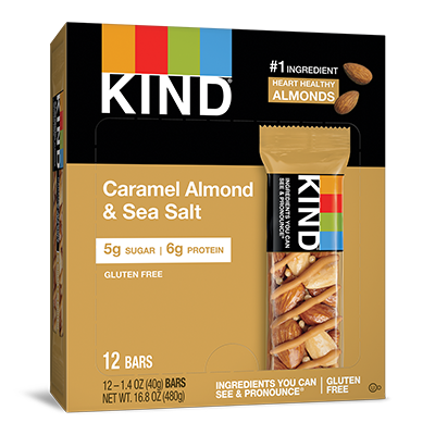 Kind - Snack Bar - Caramel Almond &amp; Sea Salt - 12x40g