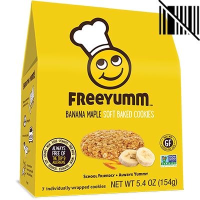 FreeYumm - Cookie - Banana Maple - 7x22g
