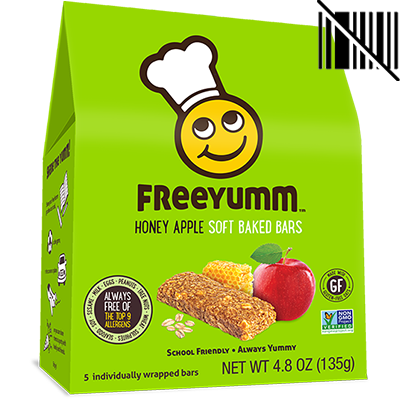 FreeYumm - Oat Bar - Honey Apple - 5x27g