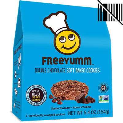 FreeYumm - Cookie - Double Chocolate - 7x22g