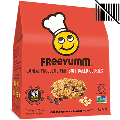 FreeYumm - Cookie - Oatmeal Chocolate Chip - 7x22g