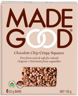 Made Good - Crispy Squares - Chocolate Chip - 36x22g