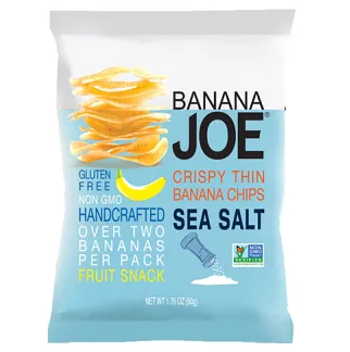 Banana Joe - Banana Chips - Sea Salt - 12x50g