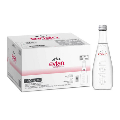 *NEW* - Evian - Spring Water - Natural - 20x330mL