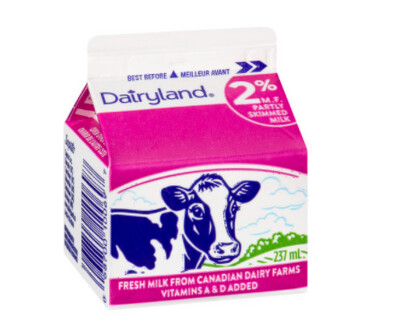 Milk - Regular - 2% MF - 237mL