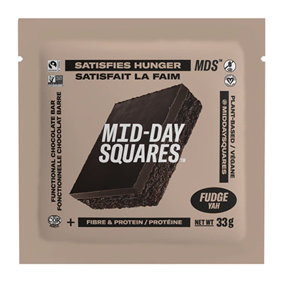 *NEW* - Mid-Day Squares - Chocolate Protein Squares - Fudge Yah - 12x33g