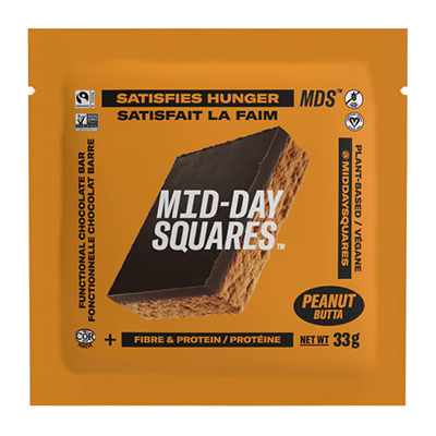 *NEW* - Mid-Day Squares - Chocolate Protein Squares - Peanut Butta - 12x33g