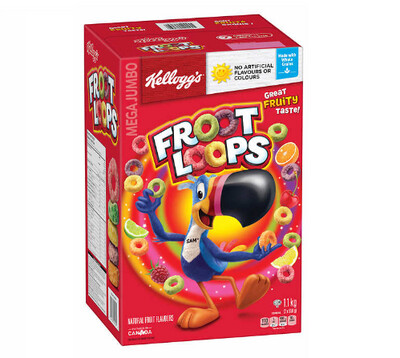 *NEW* - Kellogg's - Fruit Loops - Original - 1.1kg