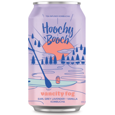 Hoochy Booch - Kombucha - Vancity Fog - 6x355mL