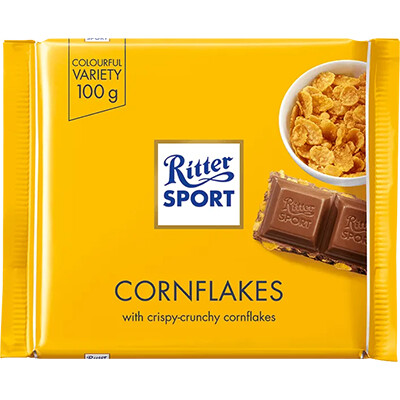*NEW* - Ritter Sport - Milk Chocolate - Cornflakes - 10x100g