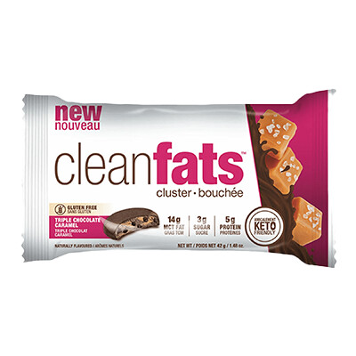 Cleanfats - Clusters - Triple Chocolate Caramel - 12x42g