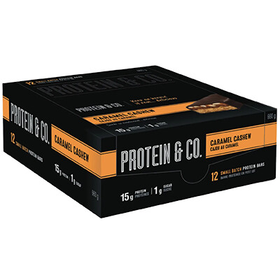 *NEW* - Protein & Co. - Protein Bars - Caramel Cashew - 12x53g