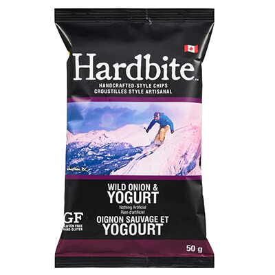 Hardbite - Kettle Cooked Potato Chips - Wild Onion & Yogurt  - 30x50g