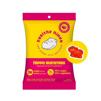 *NEW* - Healthy Hippo - Plant Based Gummies - Hippo Gummies - 12x50g