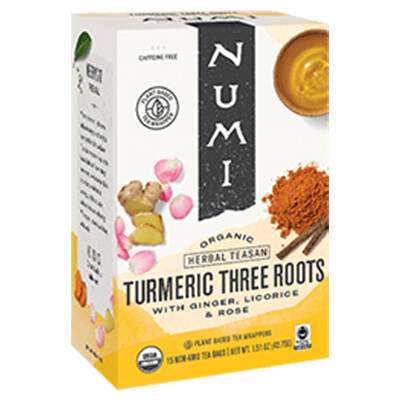 Numi - Organic Tea - Turmeric Three Roots - 18Bags