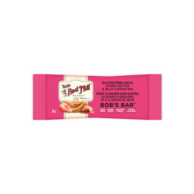 *NEW* - Bob's Red Mill  - Peanut Butter Bar - Peanut Butter and Jelly - 12x50g