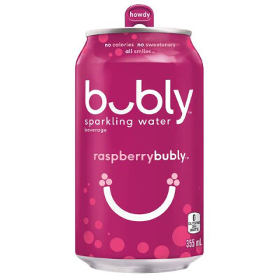 Bubly - Sparkling Water - Raspberry - 12x355mL