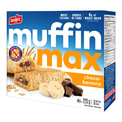 *NEW* - Leclerc - Muffin max  - Choco-Banana  - 6x37g