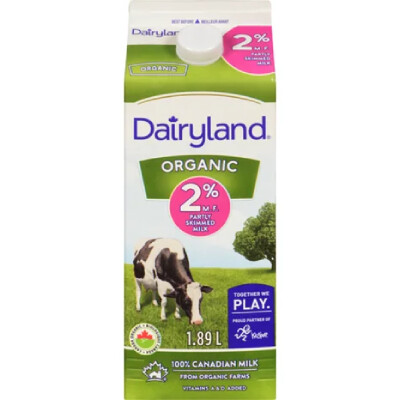 Milk - Organic - 2%  - 1.89L