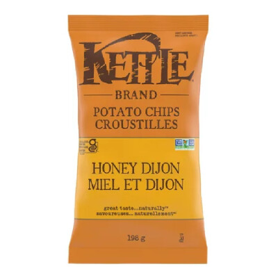 Kettle - Potato Chips - Honey Dijon  - 12x198g