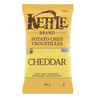 Kettle - Potato Chips - Cheddar  - 12x198g