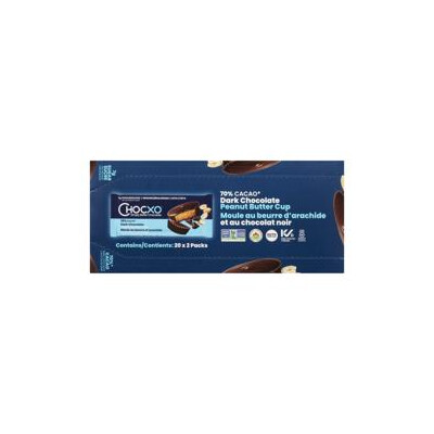 *NEW* - Chocxo - Dark Chocolate Peanut Butter Cups - Dark Chocolate - 20x28g