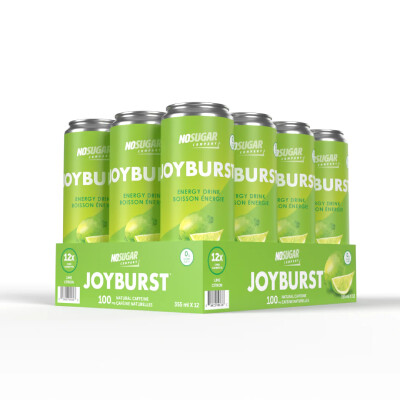 *NEW* - No Sugar Company - Joyburst Energy Drink - Lime - 12x355mL