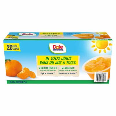 *NEW* - Dole - Fruit Cups - Mandarins - 20x107mL