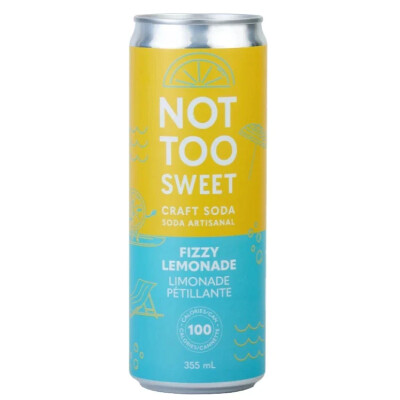 *NEW* - Not Too Sweet - Craft Soda - Fizzy Lemonade - 12x355mL