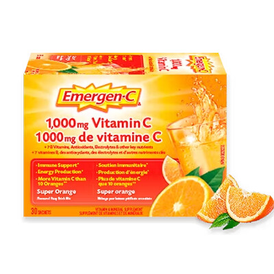 *NEW* - Emercen-C - Vitamin C Drink Mix - Super Orange - 30Units