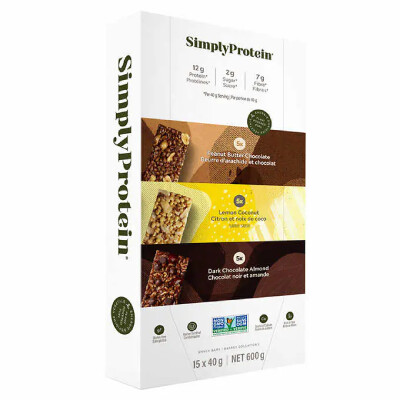 *NEW* - Simply Protein - Plant Based Protein Bars - Assorted Flavors - 15x40g