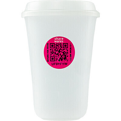 ShareWares - Reusable Cups With Lids - Frosted - 20x16oz