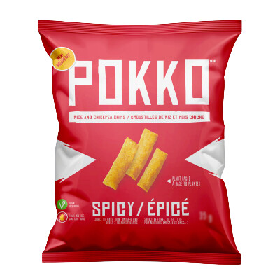 *NEW* - Pokko - Rice & Chickpea Chip - Spicy - 24x45g