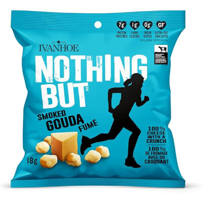Ivanhoe - Nothing But Cheese Snacks - Smoked Gouda  - 12x18g