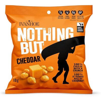 Ivanhoe - Nothing But Cheese Snacks - Cheddar - 12x18g