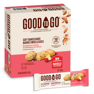 Good To Go - Soft Baked Bars - Rasberry Lemon - 9x40g