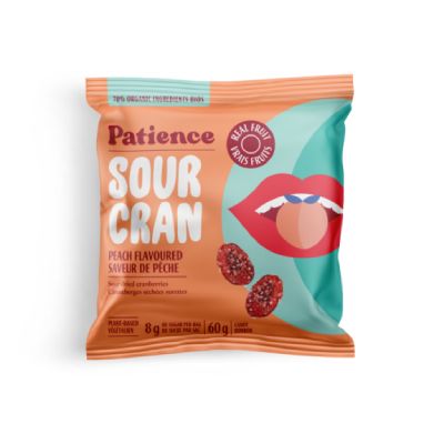 Patience Fruit &amp;Co - SourCran - Peach - 12x60g